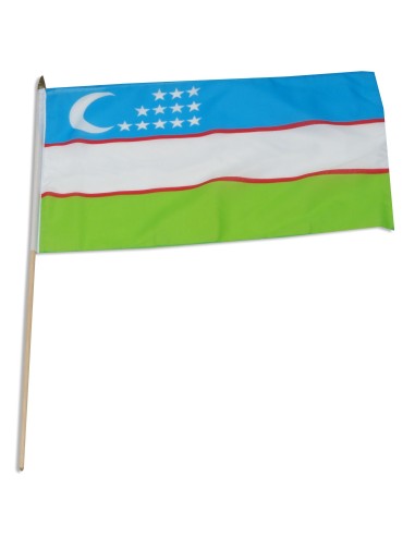 Uzbekistan Mounted Flag 12" x 18"| Buy Online Now