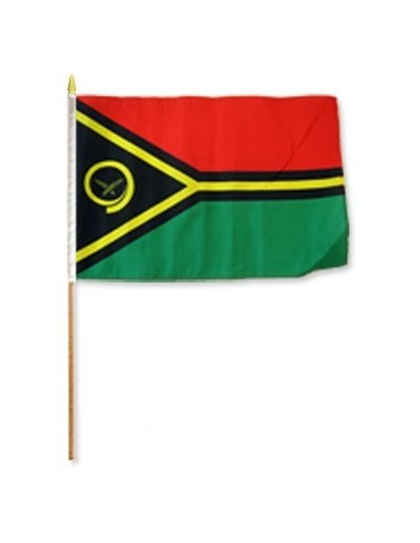 Vanuatu Mounted Flag 12" x 18"| Buy Online Now