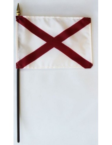 Alabama 4" x 6" Mounted Flags | Buy Online