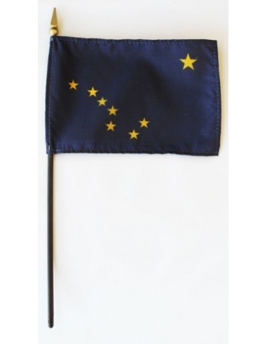 Alaska 4" x 6" Mounted Flags | Buy Online