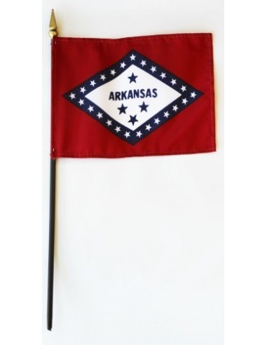 Arkansas 4" x 6" Mounted Flags | Buy Online