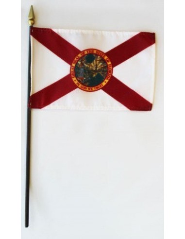 Florida 4" x 6" Mounted Flags | Buy Online