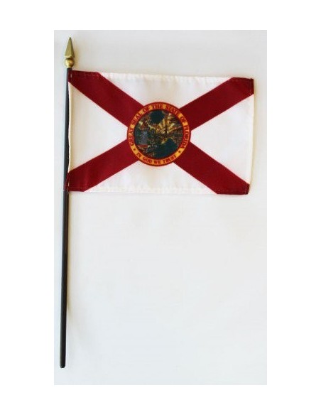 Florida 4" x 6" Mounted Flags