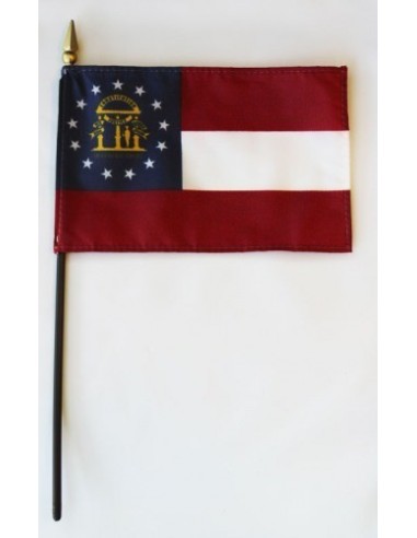 Georgia 4" x 6" Mounted Flags | Buy Online