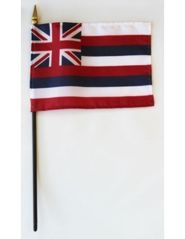 Hawaii 4" x 6" Mounted Flags | Buy Online