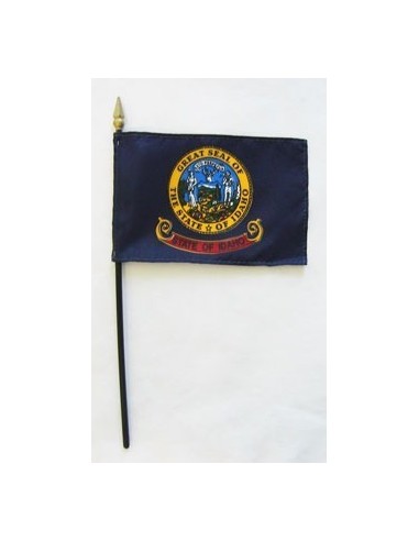 Idaho 4" x 6" Mounted Flags | Buy Online