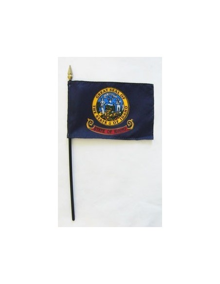 Idaho 4" x 6" Mounted Flags