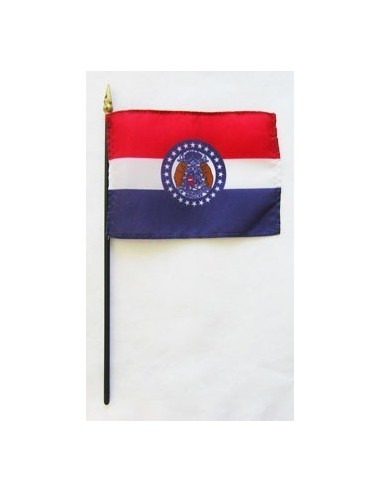 Missouri 4" x 6" Mounted Flags | Buy Online