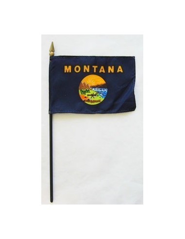 Montana 4" x 6" Mounted Flags | Buy Online