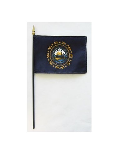 New Hampshire 4" x 6" Mounted Flags | Buy Online