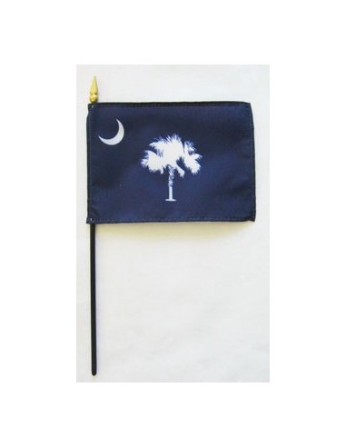 South Carolina 4" x 6" Mounted Flags | Buy Online