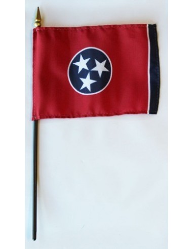 Tennessee 4" x 6" Mounted Flags | Buy Online