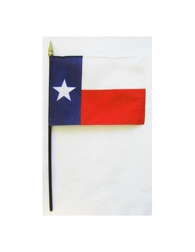 Texas 4" x 6" Mounted Flags | Buy Online